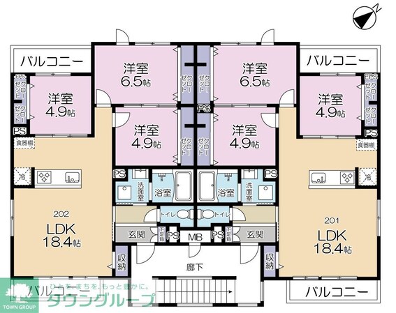 Campana Otakanomoriの物件間取画像